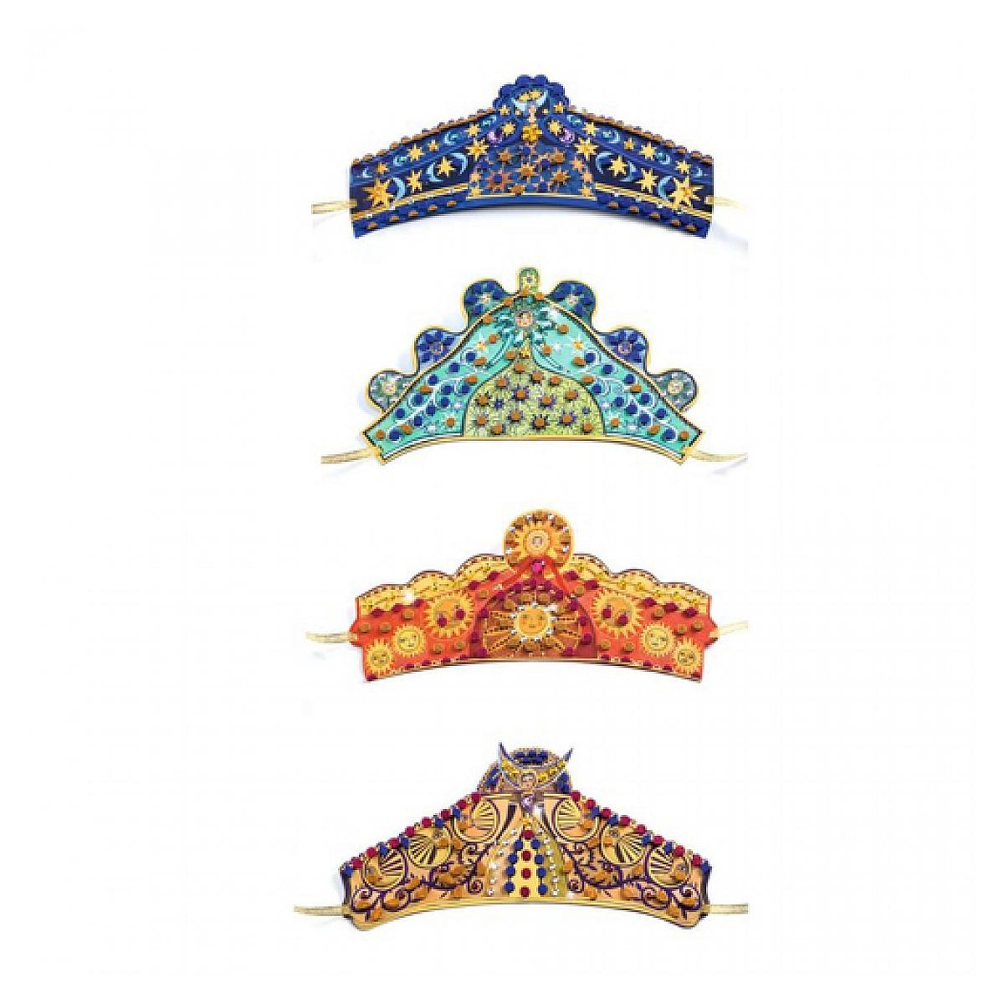 Voir la diapositive 3 : Djeco 4 Diademes DIY - Enchantresses Tiaras
