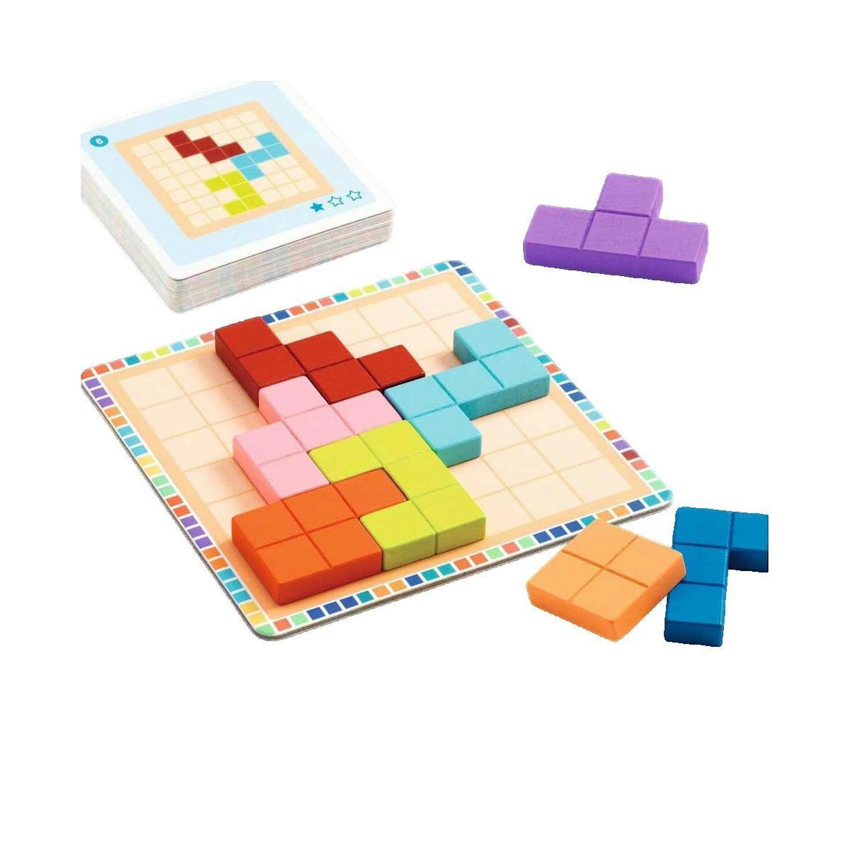 Djeco Casse-tête Djeco Polyssimo en bois - 11 pièces