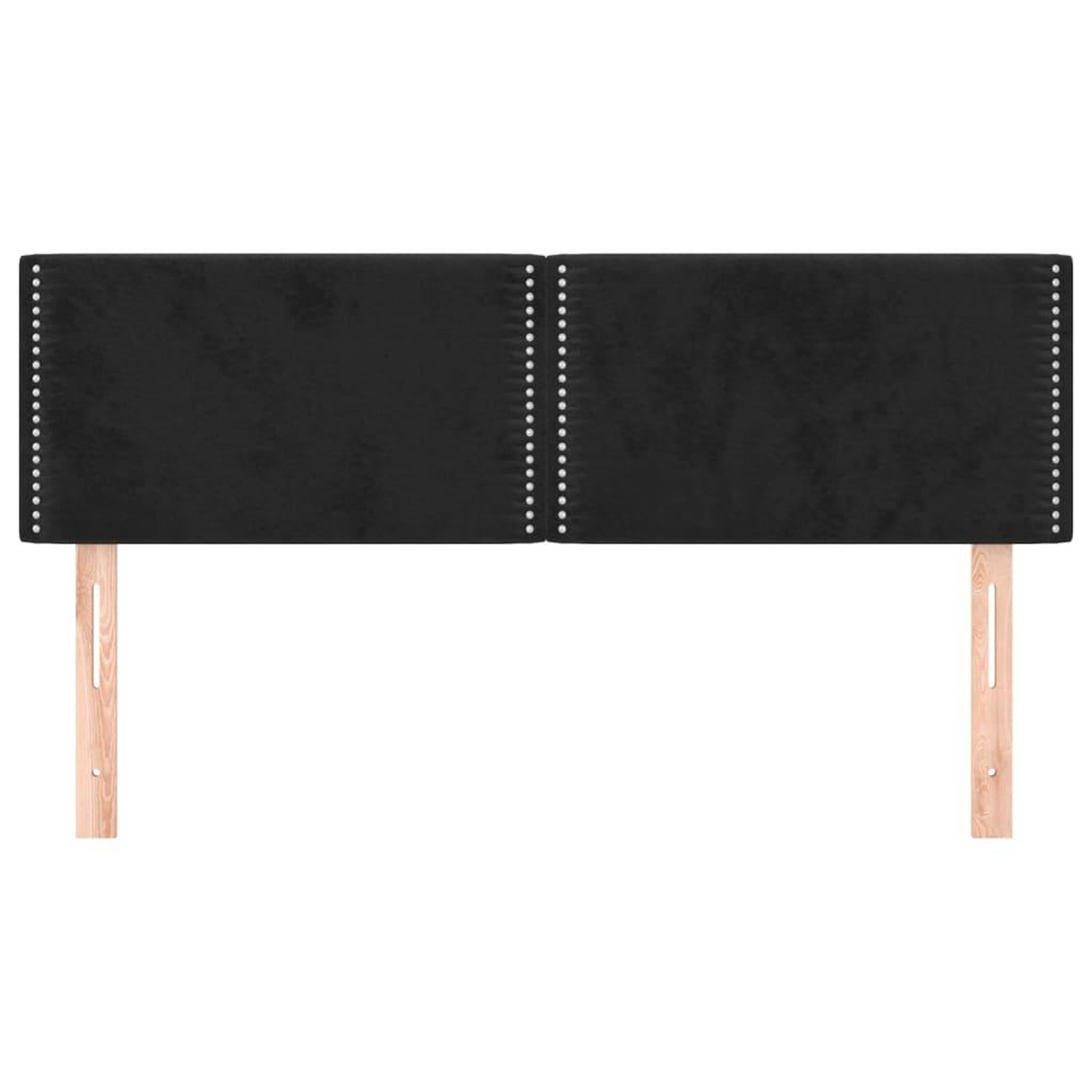 Voir la diapositive 3 : VIDAXL Tetes de lit 2 pcs Noir 72x5x78/88 cm Velours