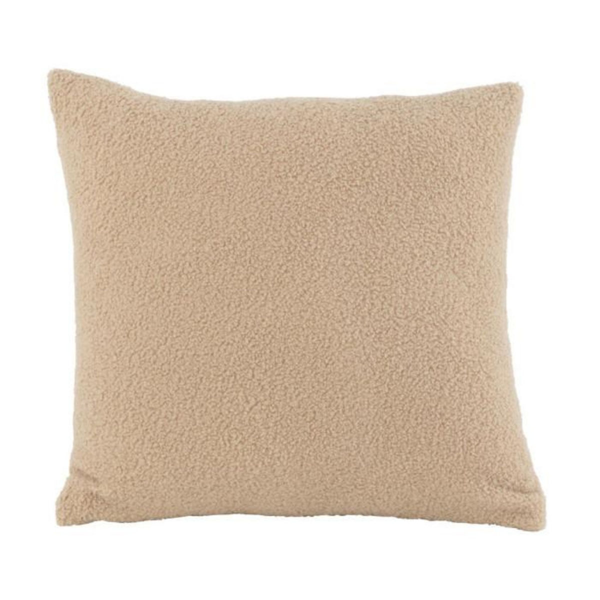 Paris Prix Coussin Déco Bouclette  Teddy  45x45cm Beige