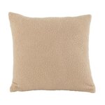 Paris Prix Coussin Déco Bouclette  Teddy  45x45cm Beige