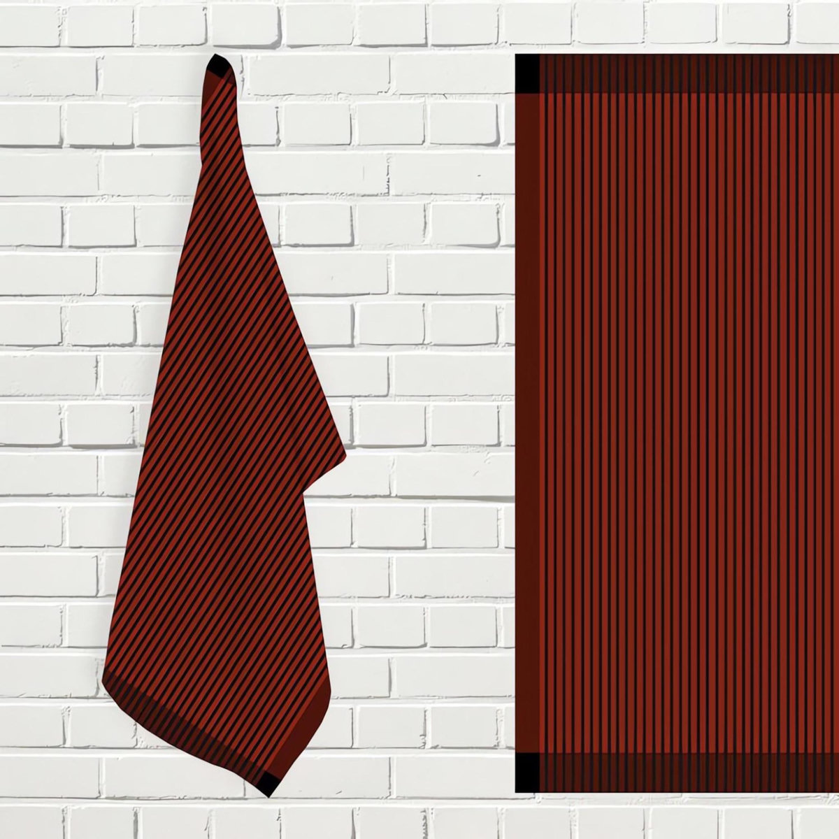 SOLEIL D'OCRE Lot de torchons de cuisine coton KENT, par Soleil d'ocre