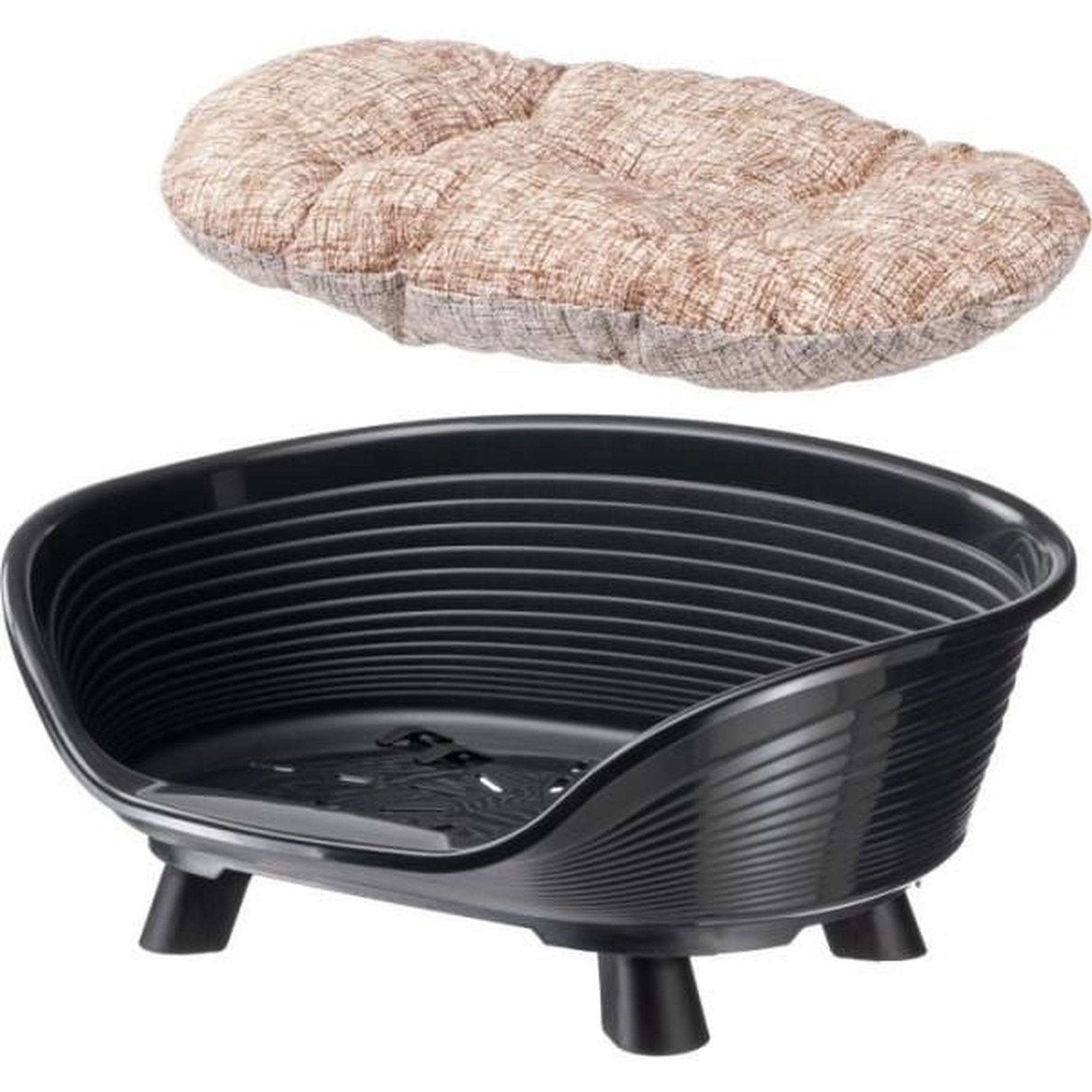 Voir la diapositive 3 : Ferplast Corbeille - FERPLAST - THRONE 4 - Avec coussin relax - Noir