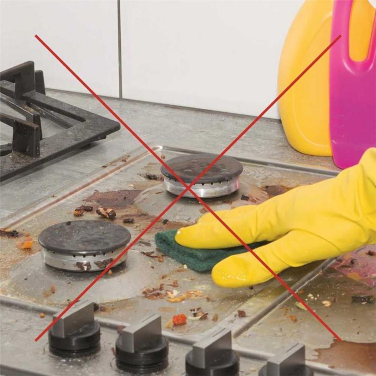 Paris Prix Lot de 4 Feuilles de Protection  Gazinière  27cm Gris