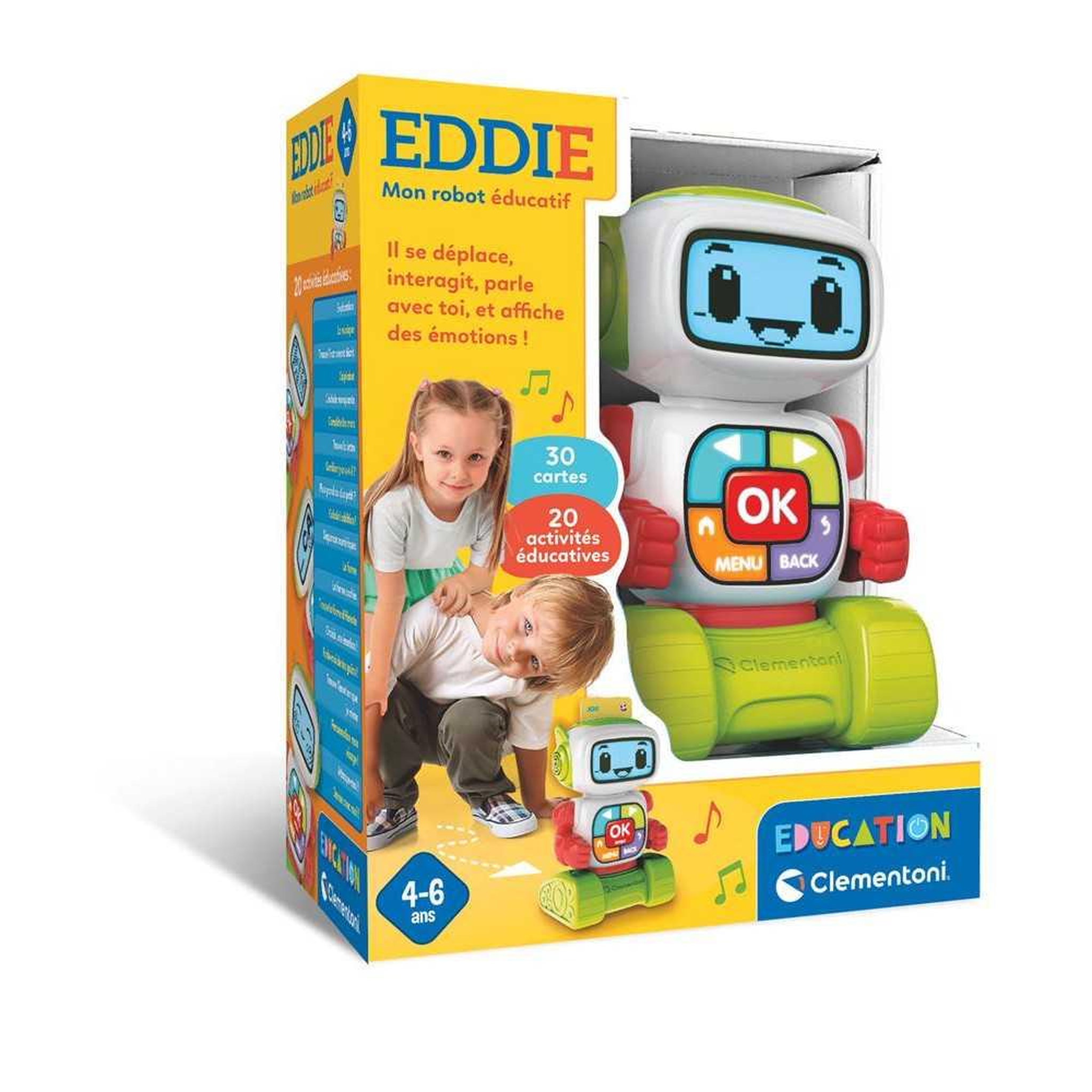 CLEMENTONI Robot éducatif Clementoni Eddie, mon robot éducatif