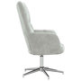 Voir la diapositive 4 : VIDAXL Chaise de relaxation Gris clair Velours