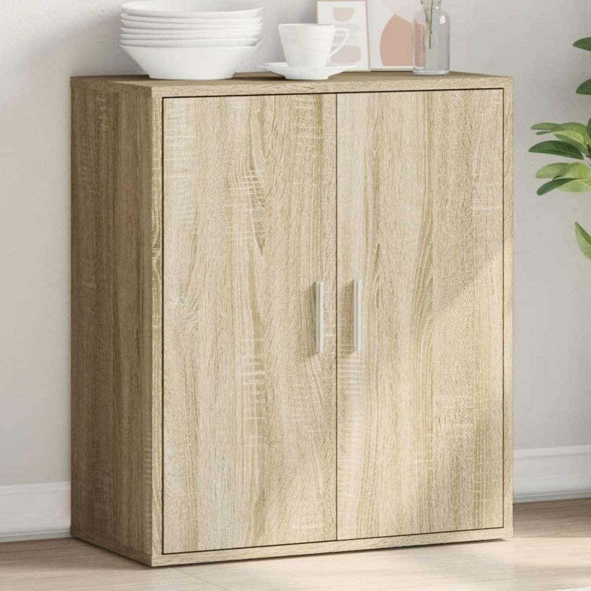 VIDAXL Buffet chene sonoma 79x38x80 cm bois d'ingenierie