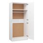 Voir la diapositive 5 : VIDAXL Garde-robe Blanc brillant 90x52x200 cm Bois d'ingenierie