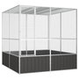 Voir la diapositive 1 : VIDAXL Cage a oiseaux Anthracite 213,5x217,5x211,5 cm Acier galvanise