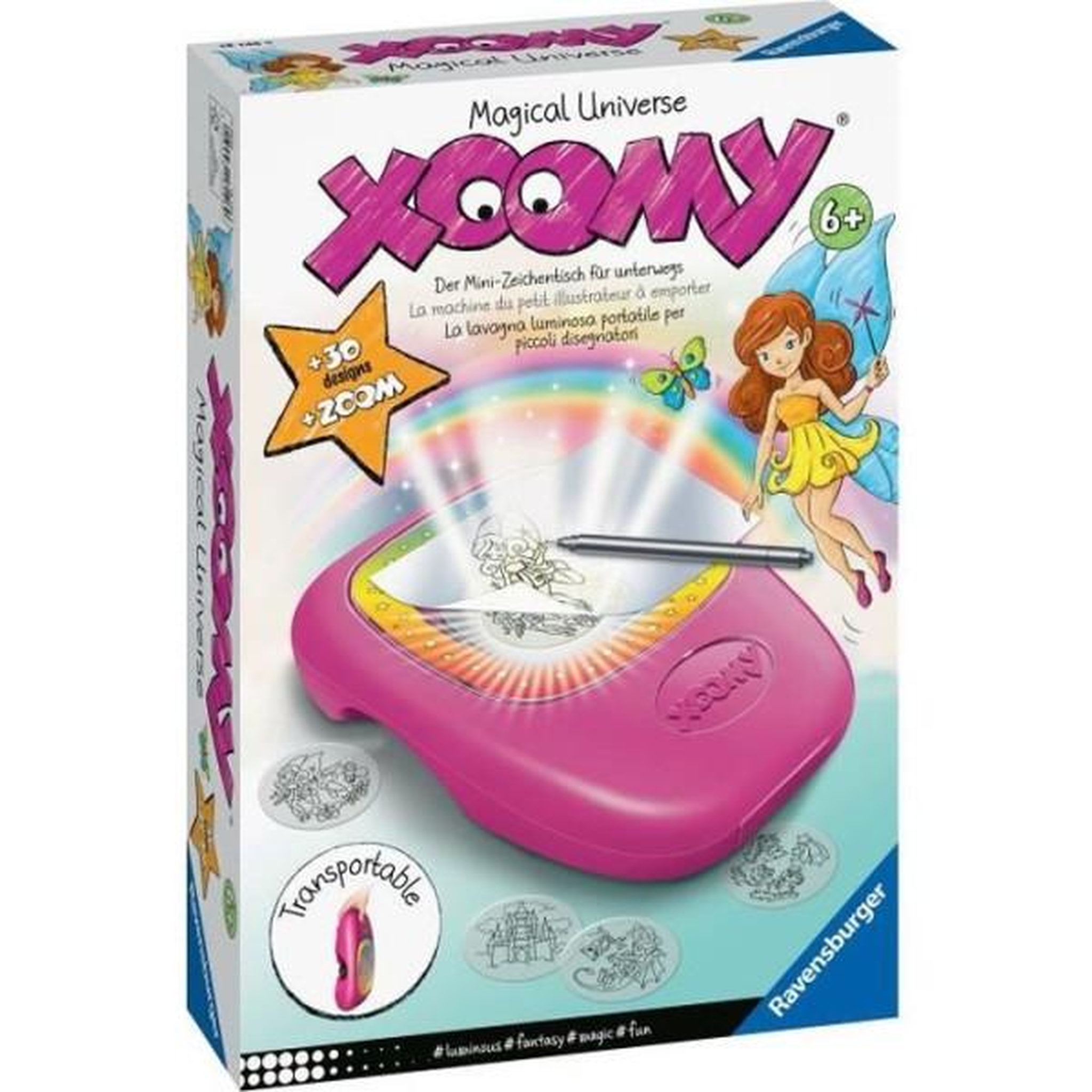 RAVENSBURGER Machine a dessin nomade Ravensburger Xoomy Midi Magical Universe pour enfants de 6 ans et plus