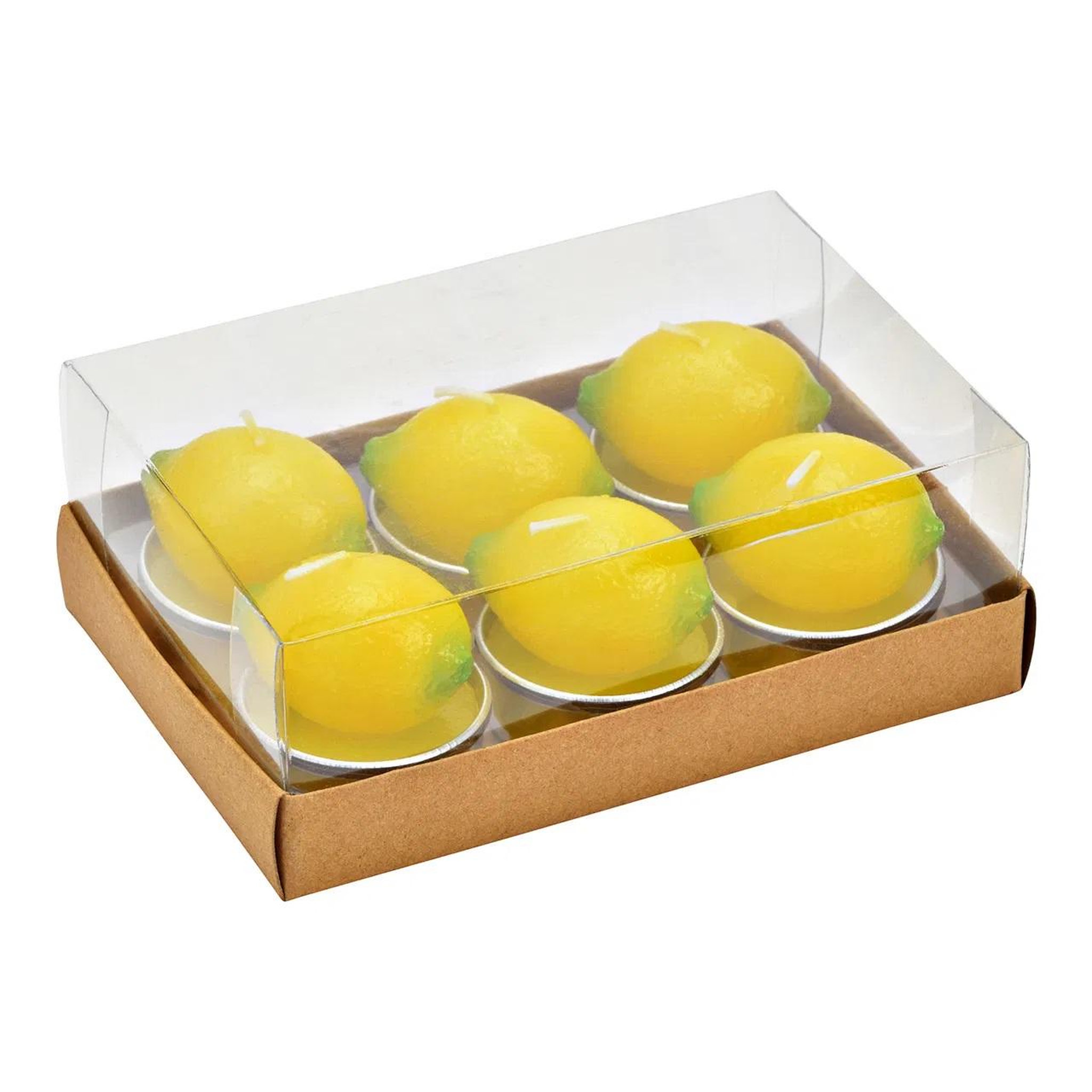 Voir la diapositive 2 : Eden Bougies chauffe-plat citron en cire set de 6