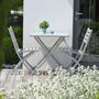Voir la diapositive 4 : Paris Prix Lot de 2 Chaises de Jardin Pliantes  Marius  82cm Gris
