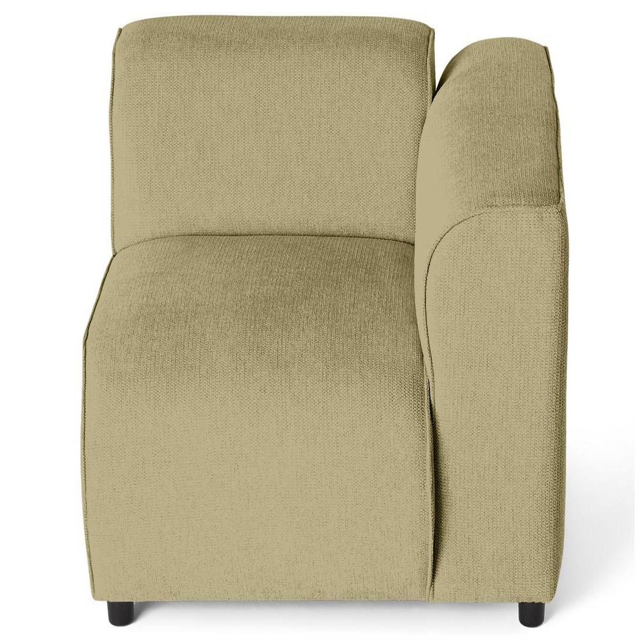 Voir la diapositive 3 : LISA DESIGN Suaro - module d'assise d'angle droit en tissu texturé