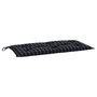 Voir la diapositive 2 : VIDAXL Coussin de banc de jardin carreaux noir 100x50x7cm tissu oxford