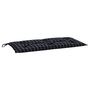 Voir la diapositive 2 : VIDAXL Coussin de banc de jardin carreaux noir 100x50x7cm tissu oxford