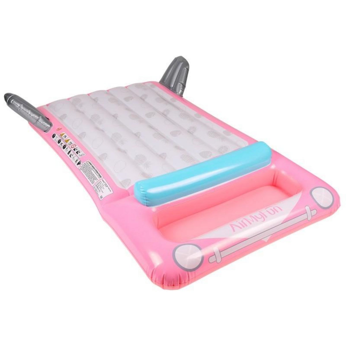 AIRMYFUN Matelas Gonflable d'Eau 2 personnes, Ultra Confort, pour Piscine & Plage - Voiture Ange 200 x 145 cm