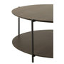Voir la diapositive 4 : Paris Prix Table Basse Design  Rodolfo  93cm Marron Foncé