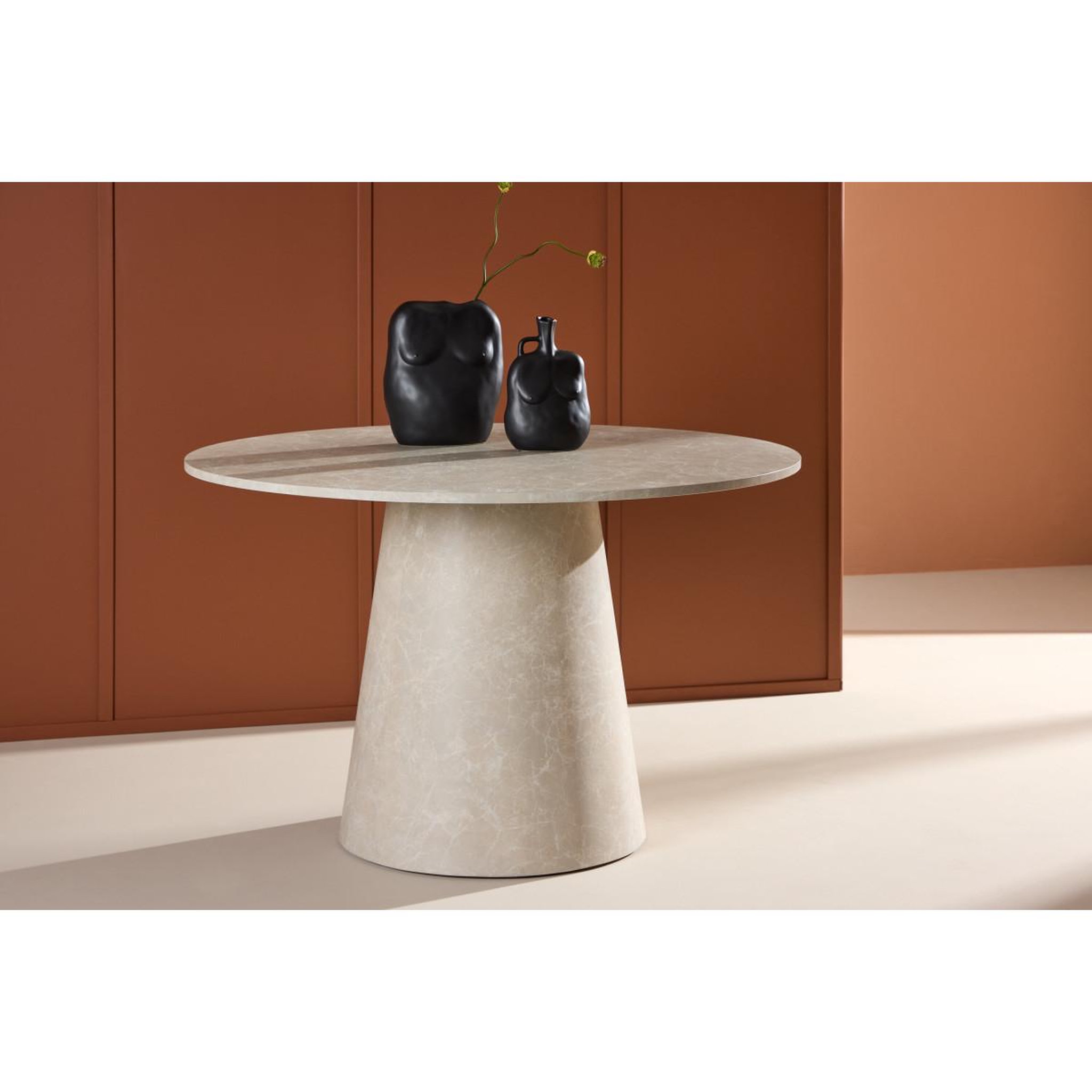 Voir la diapositive 6 : Paris Prix Table à Manger Ronde  Lanzo  120cm Beige