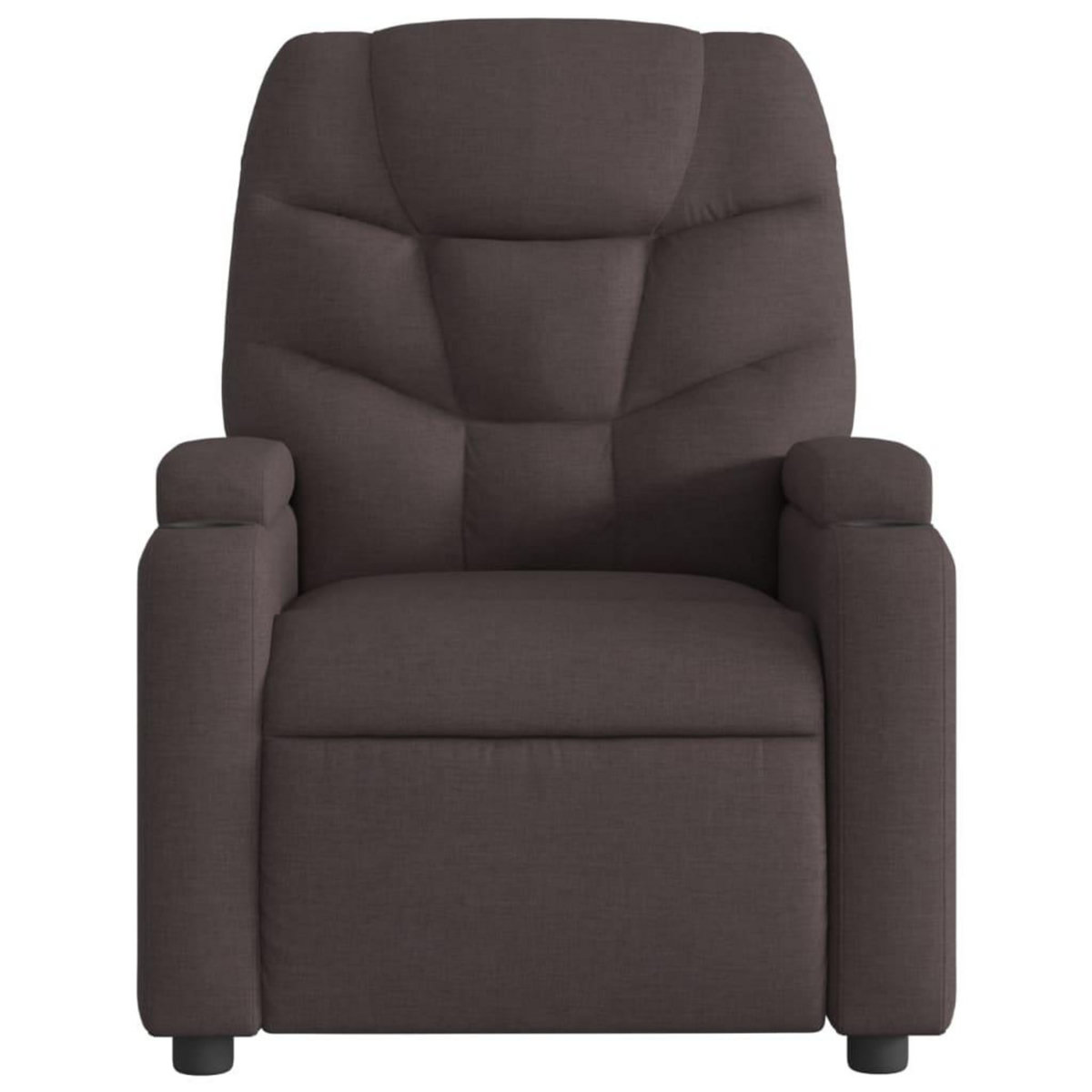 VIDAXL Fauteuil inclinable Marron fonce Tissu