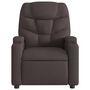 Voir la diapositive 3 : VIDAXL Fauteuil inclinable Marron fonce Tissu