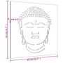 Voir la diapositive 6 : VIDAXL Decoration murale jardin 55x55 cm motif de tete de bouddha