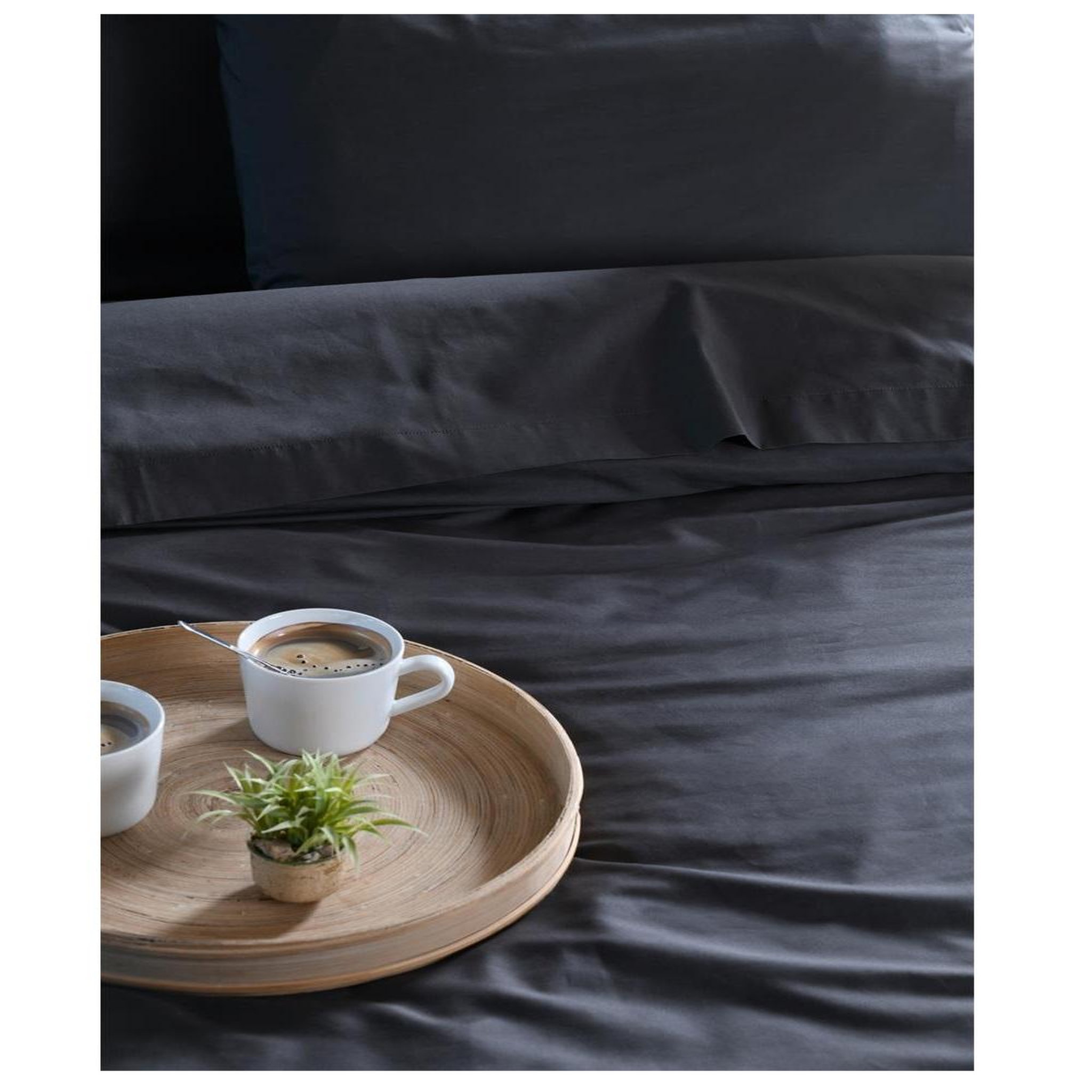 Voir la diapositive 4 : Eden Drap housse percale en coton nuage