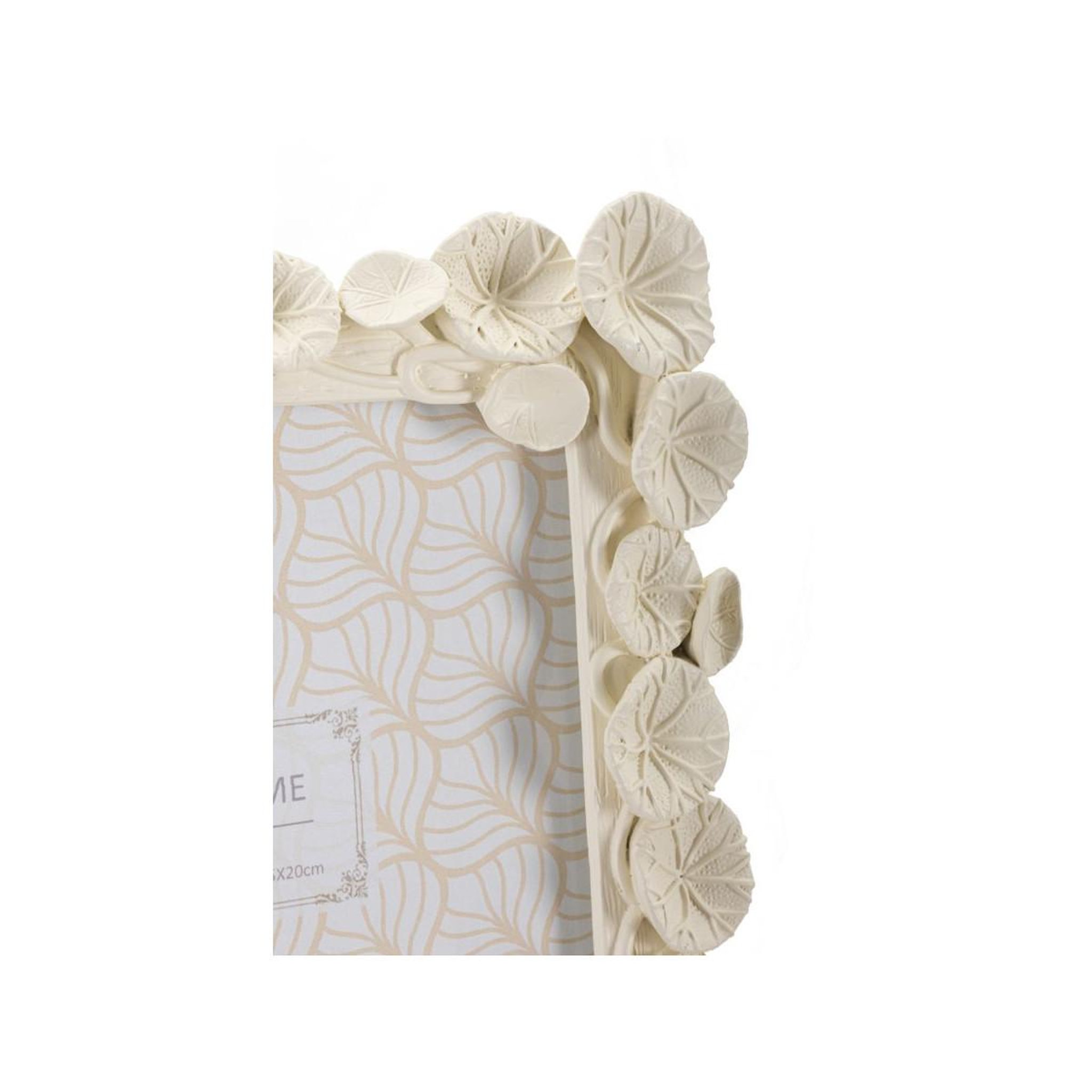 Voir la diapositive 4 : Paris Prix Cadre photo déco fleurs  lotus  15x20cm crème