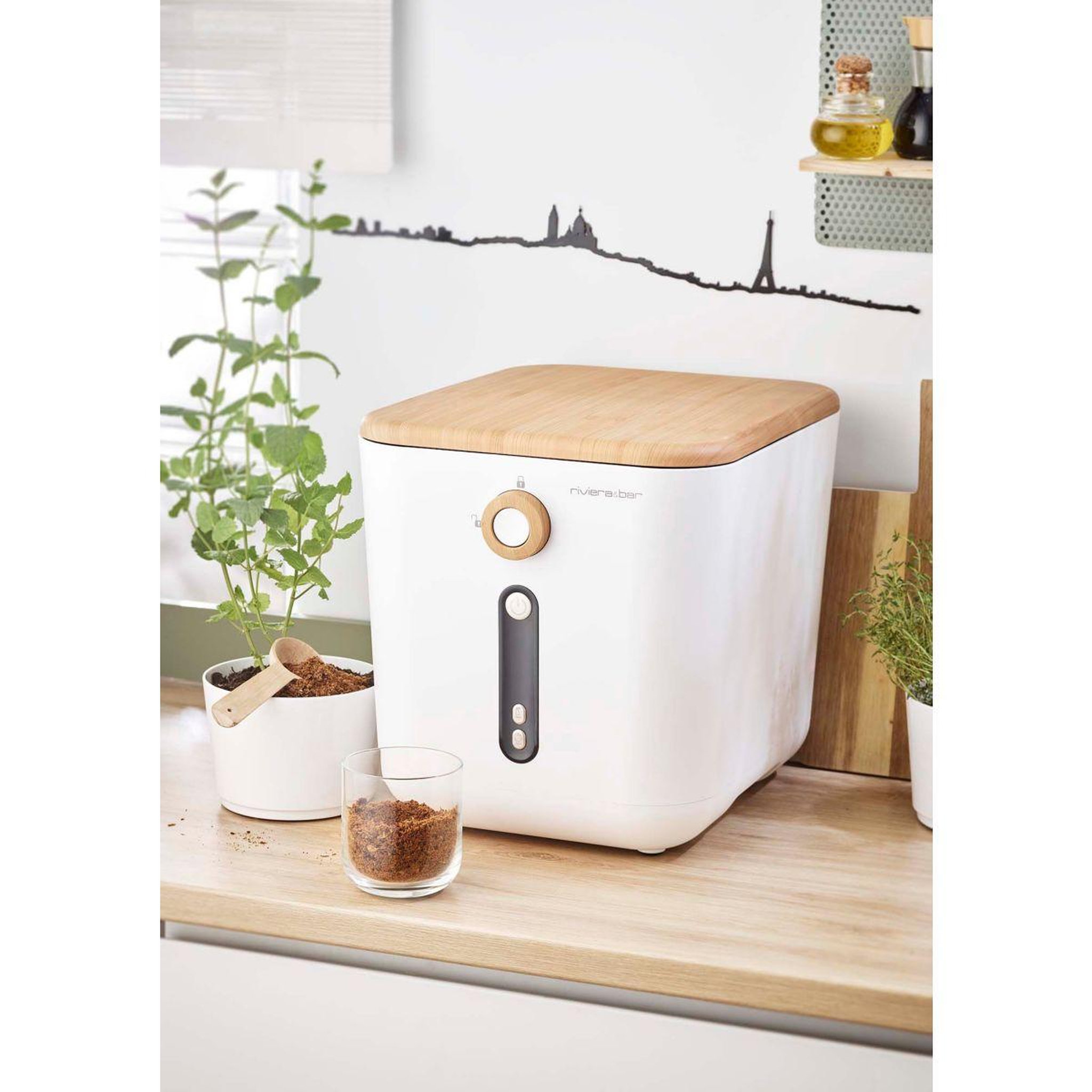 Voir la diapositive 4 : Riviera & Bar Composteur de cuisine Minska Réducteur biodechets MTD510