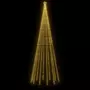 VIDAXL Sapin de Noël avec piquet 732 LED blanc chaud 500 cm