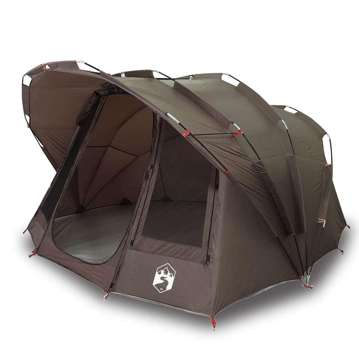 VIDAXL Tente de peche 5 personnes marron impermeable