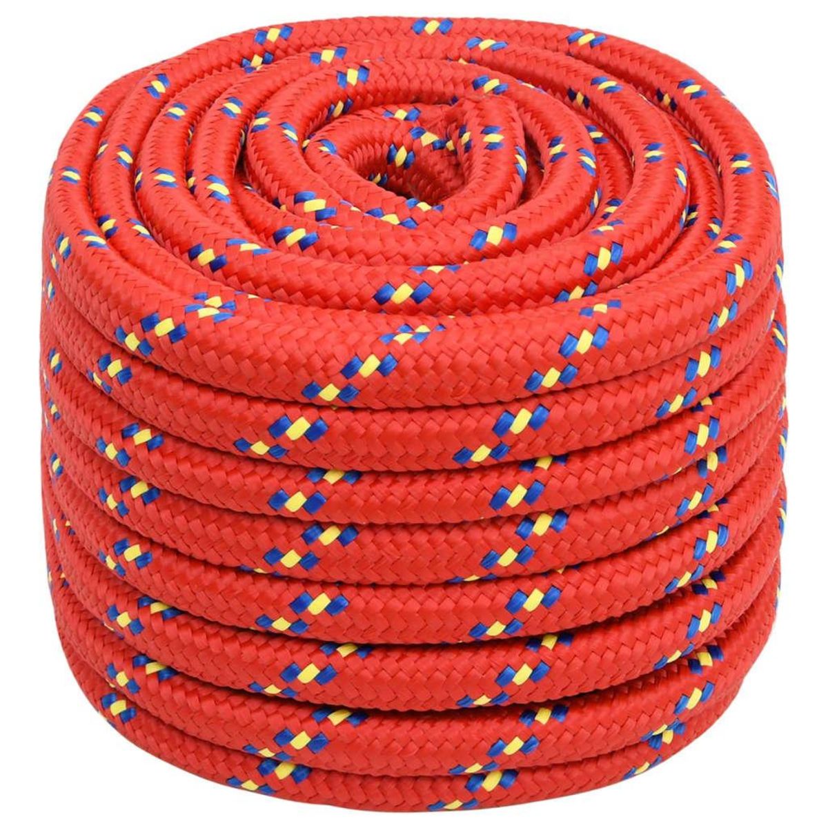 VIDAXL Corde de bateau Rouge 20 mm 50 m Polypropylene