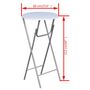 Voir la diapositive 6 : VIDAXL Table de bar 4 pcs avec dessus de table en MDF Blanc