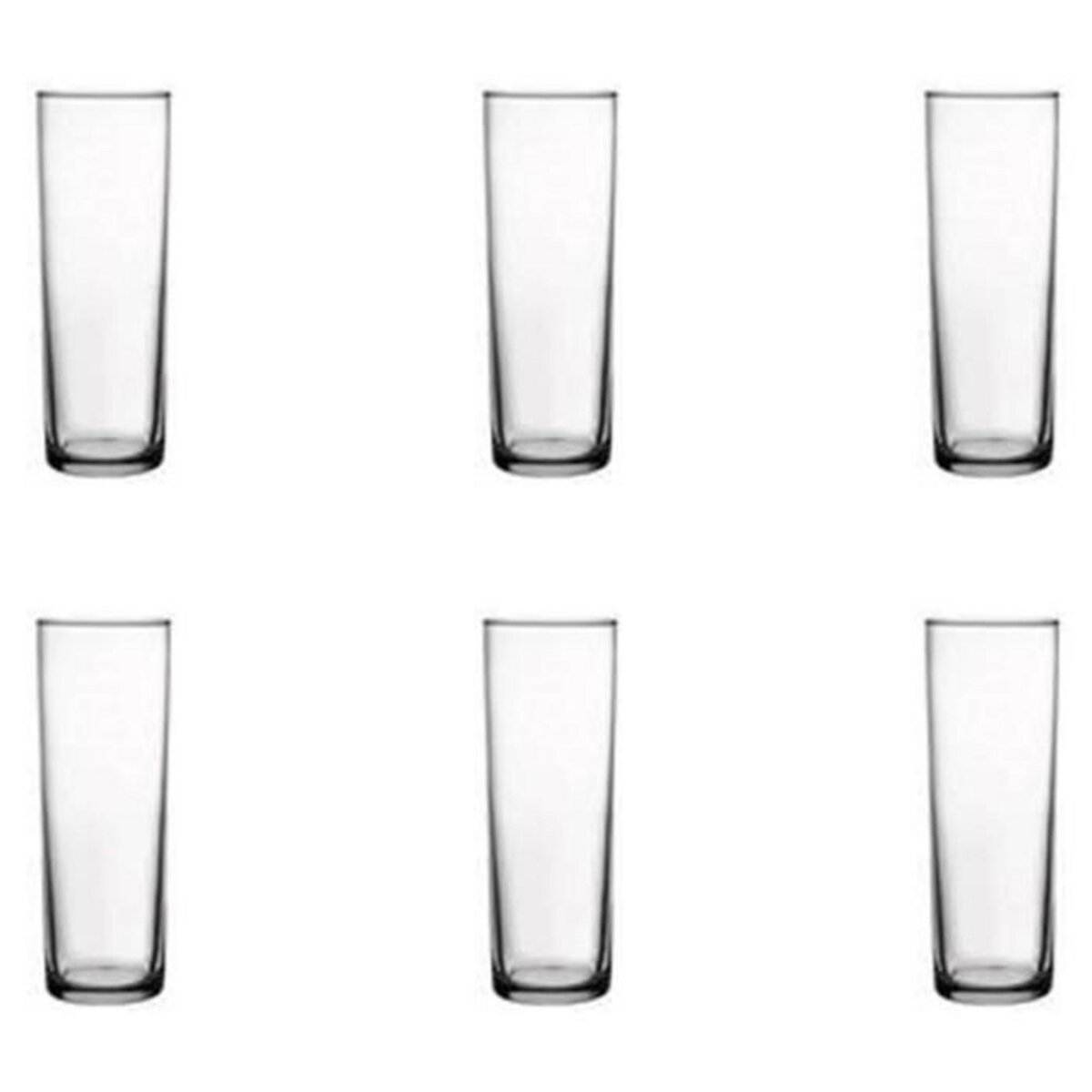 SECRET DE GOURMET Lot de 6 Gobelets Hauts  Jacqu'eau  32cl Transparent