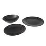 Voir la diapositive 2 : Cosy&Trendy Service d'assiettes 18 pièces FAIENCE Noir