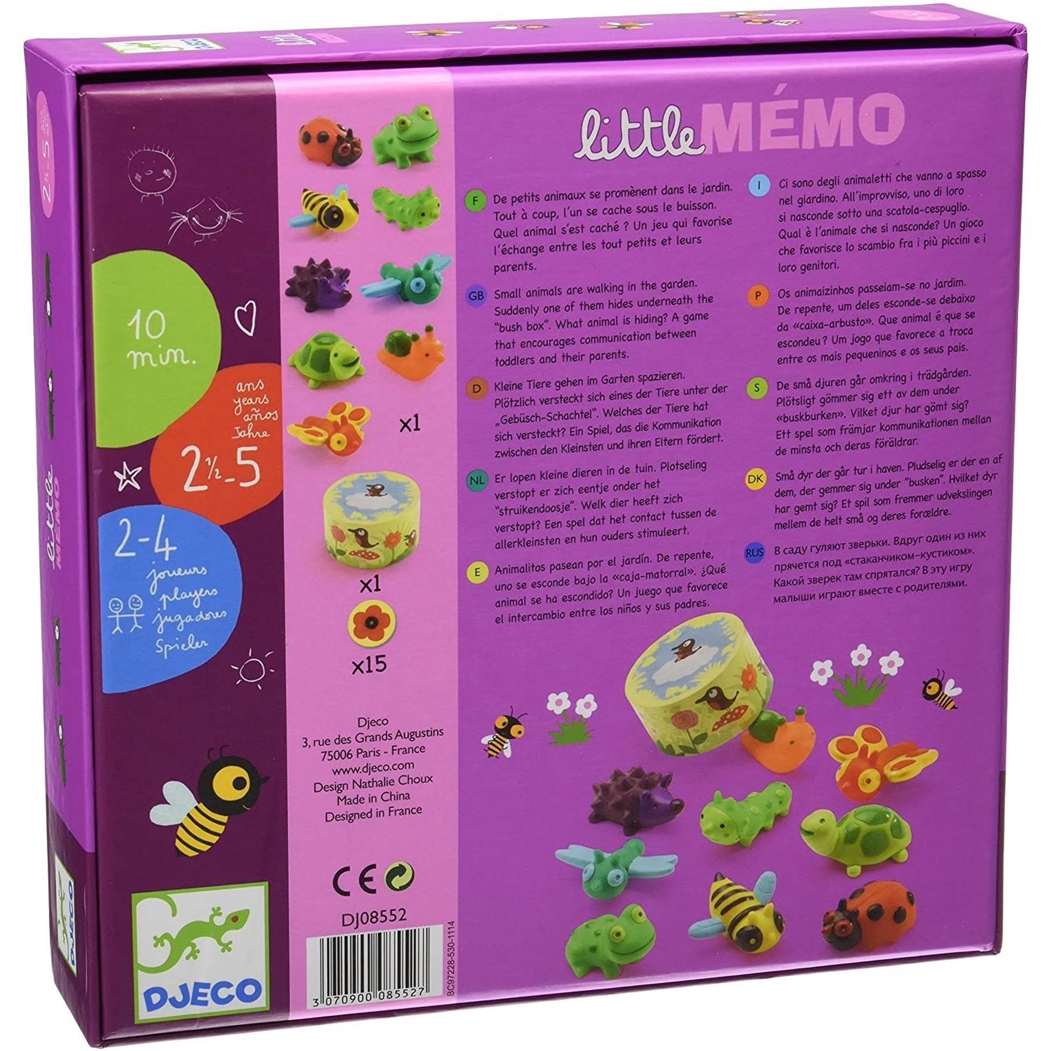 Voir la diapositive 2 : Djeco Little Memo - Collection little