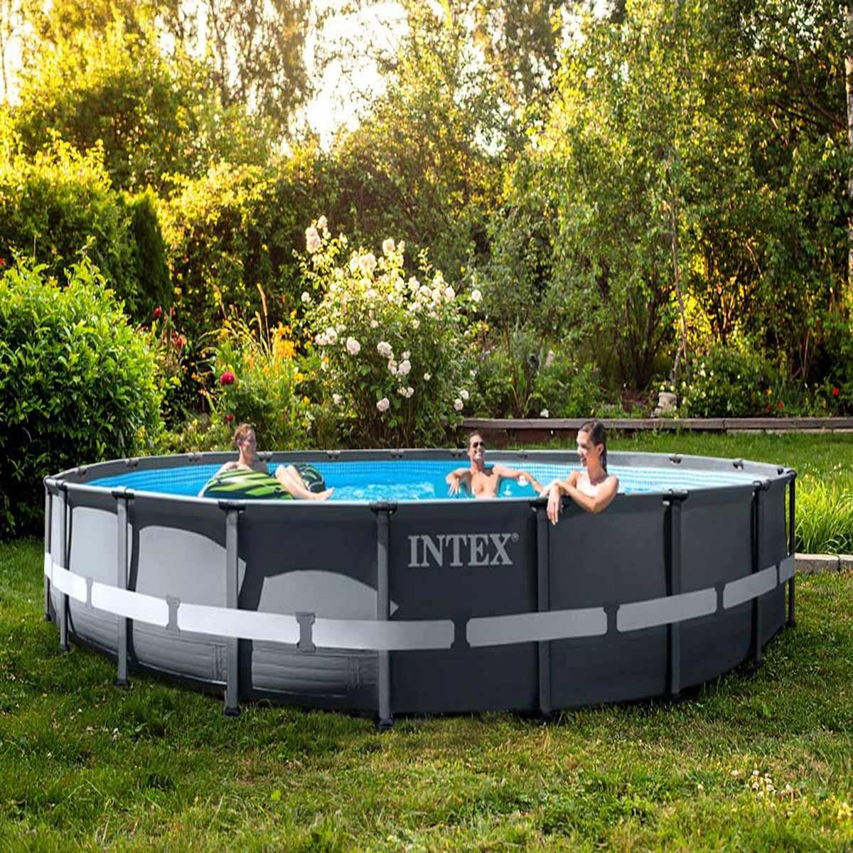 INTEX Piscine tubulaire Ultra XTR Frame ronde 6,10 x 1,22 m - Intex
