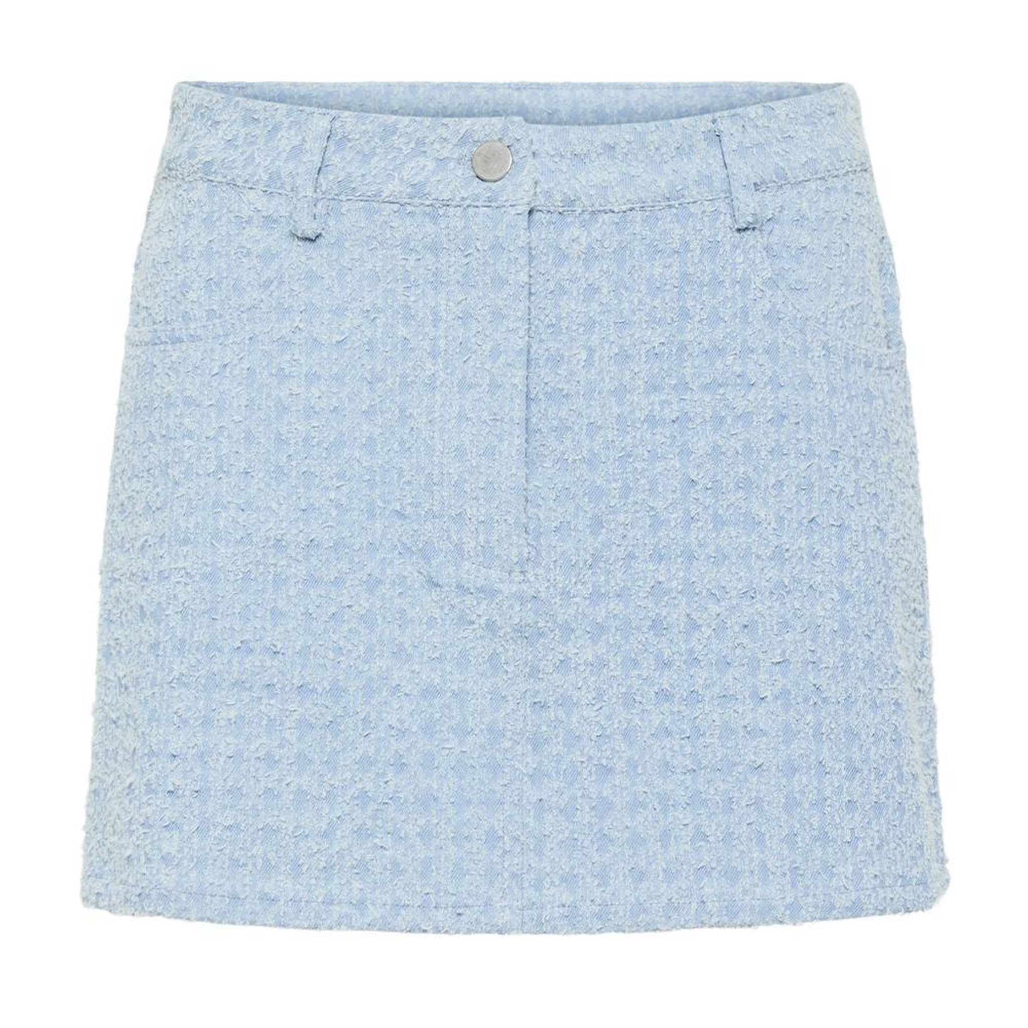 Voir la diapositive 2 : Pieces Jupe Courte Bleu Femme Pieces Denim Skirt