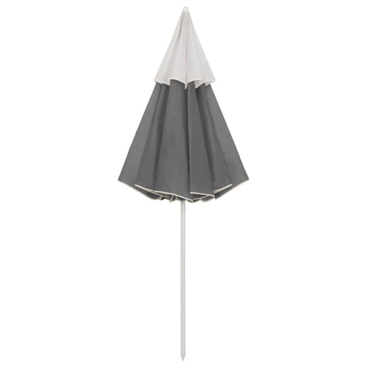 VIDAXL Parasol de plage anthracite 300 cm