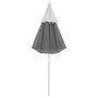 Voir la diapositive 4 : VIDAXL Parasol de plage anthracite 300 cm