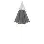 Voir la diapositive 4 : VIDAXL Parasol de plage anthracite 300 cm