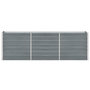 Voir la diapositive 2 : VIDAXL Lit sureleve de jardin Acier galvanise 240x40x77 cm Gris