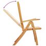 Voir la diapositive 5 : VIDAXL Ensemble a manger de jardin 5pcs bois d'acacia solide textilene