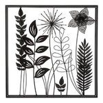 ATMOSPHERA Décoration Murale en Métal  Feuillu  40cm Noir