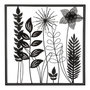 Voir la diapositive 1 : ATMOSPHERA Décoration Murale en Métal  Feuillu  40cm Noir