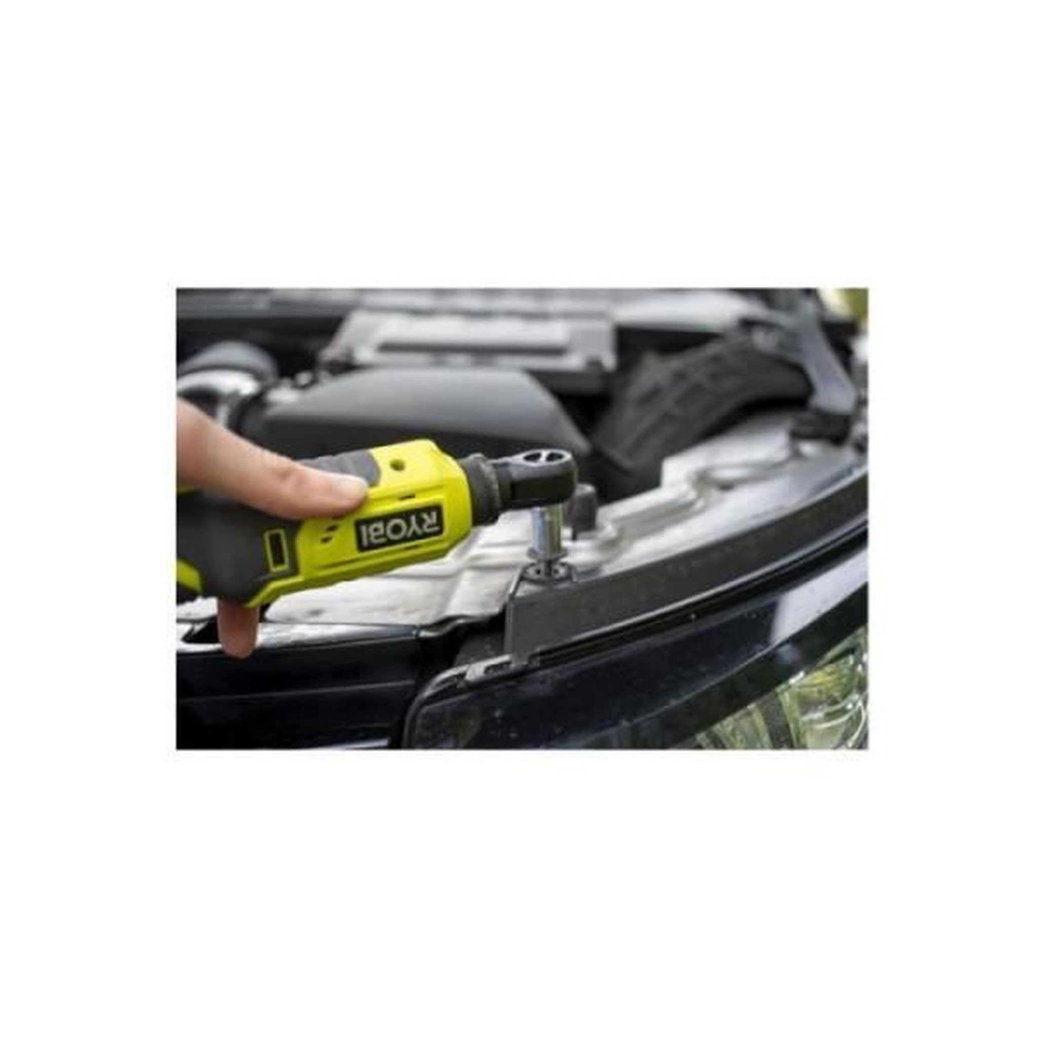 Voir la diapositive 3 : Ryobi Clé a cliquet 18v - ryobi - r18rw3-0 - tete rotative - embout d'extension
