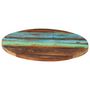 Voir la diapositive 2 : VIDAXL Dessus de table rond 60 cm 25-27 mm Bois de recuperation solide