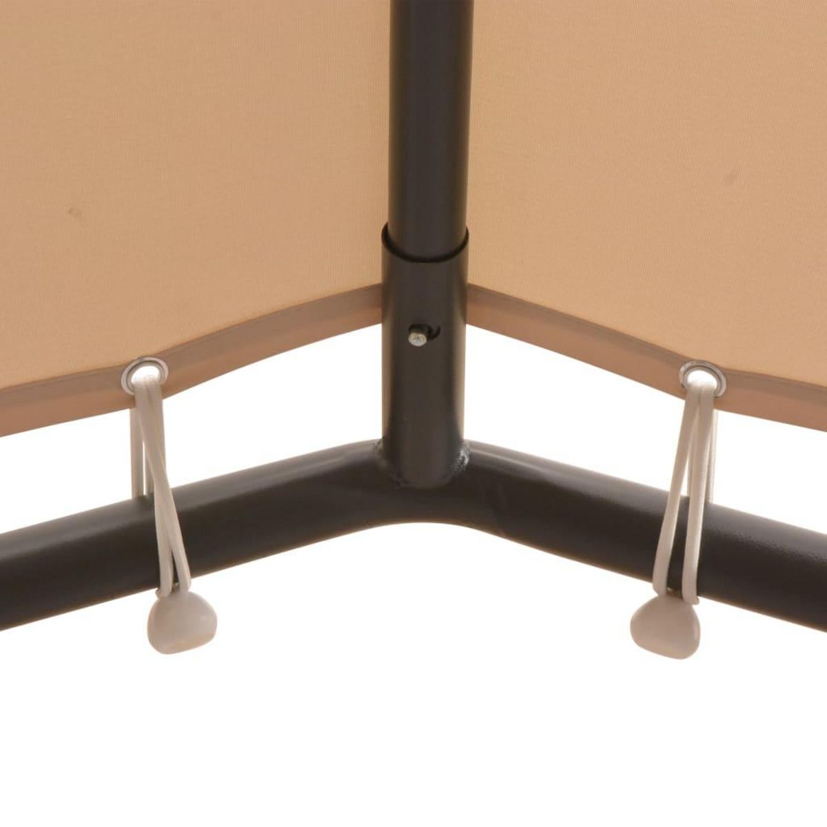 VIDAXL Chapiteau tente 4 x 4 m Beige Acier