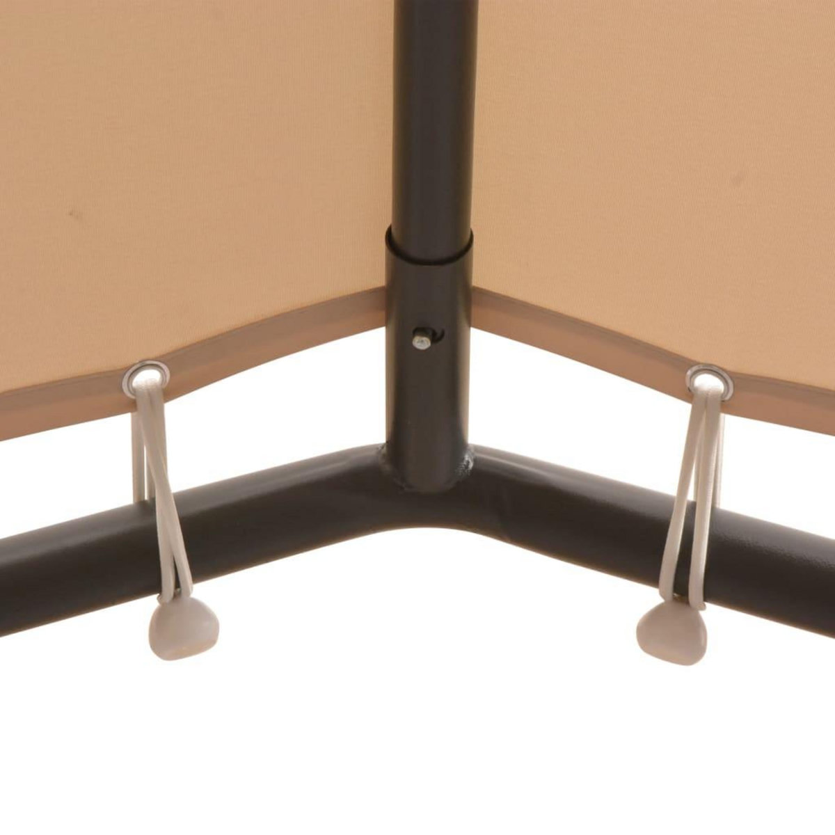 VIDAXL Chapiteau tente 4 x 4 m Beige Acier