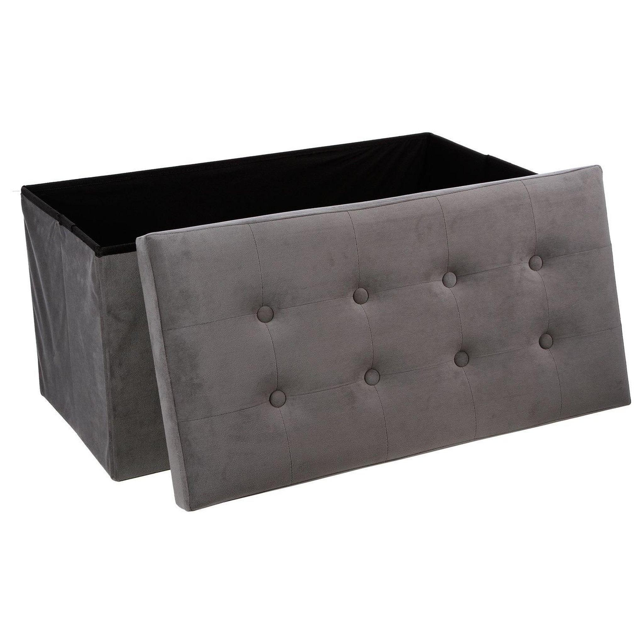 Voir la diapositive 2 : ATMOSPHERA Banquette coffre pliable Lysandre - 76 x H. 38 cm
