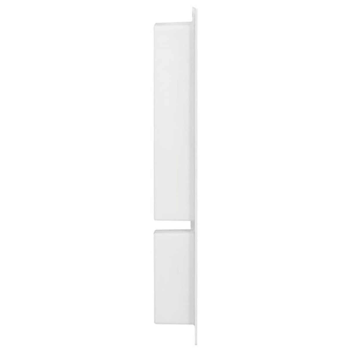 VIDAXL Niche de douche avec 2 compartiments Blanc brillant 41x69x9 cm